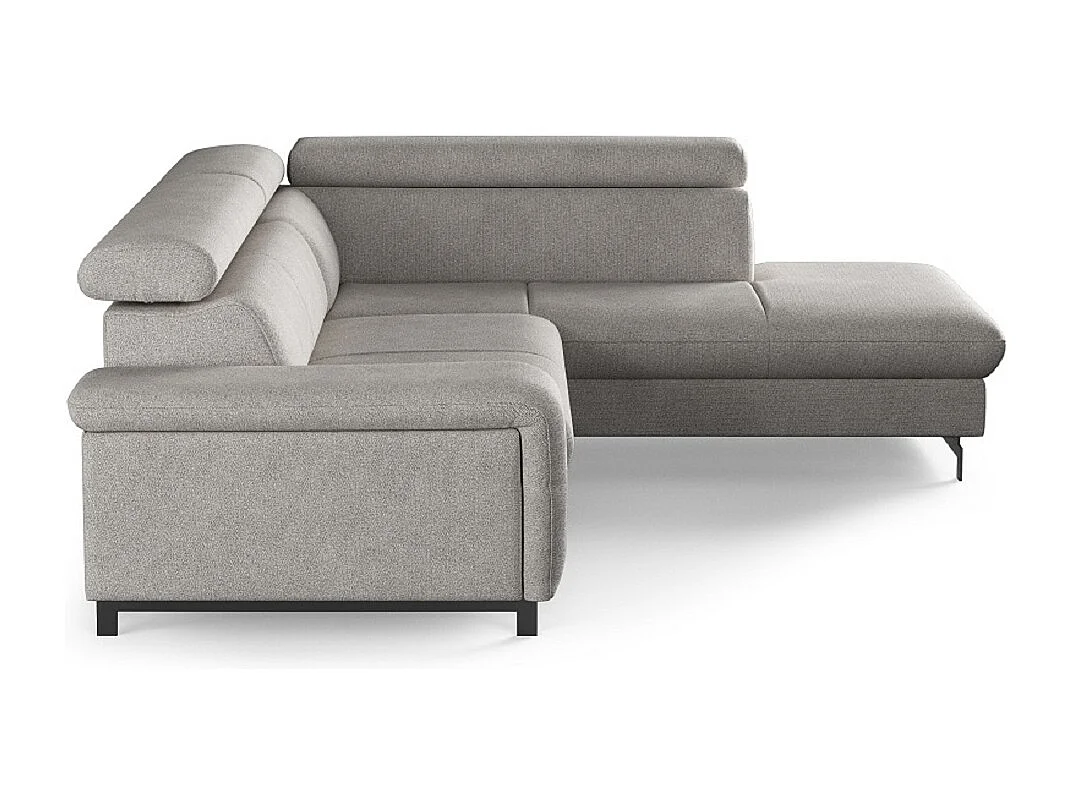 MYHOMELANDO Emma hoekbank – L-vorm met slaapfunctie en opbergruimte, verstelbare hoofdsteunen