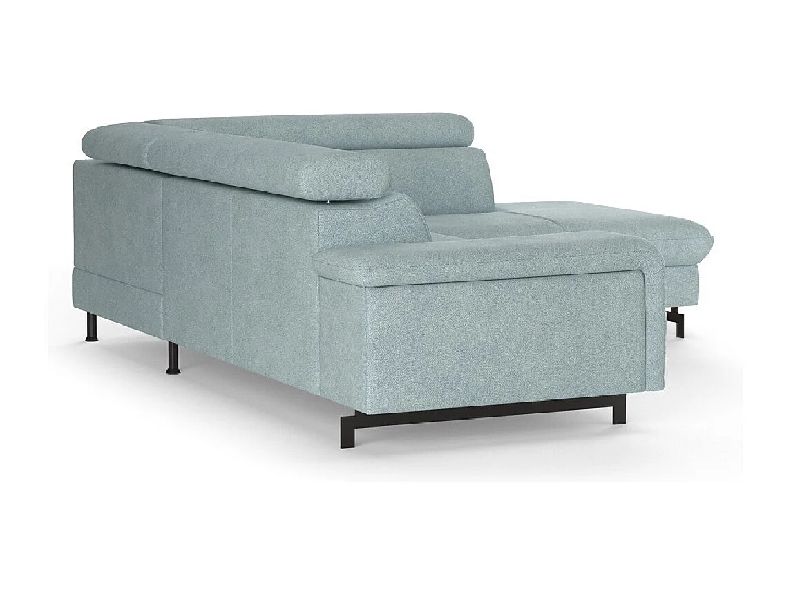 MYHOMELANDO Emma hoekbank – L-vorm met slaapfunctie en opbergruimte, verstelbare hoofdsteunen