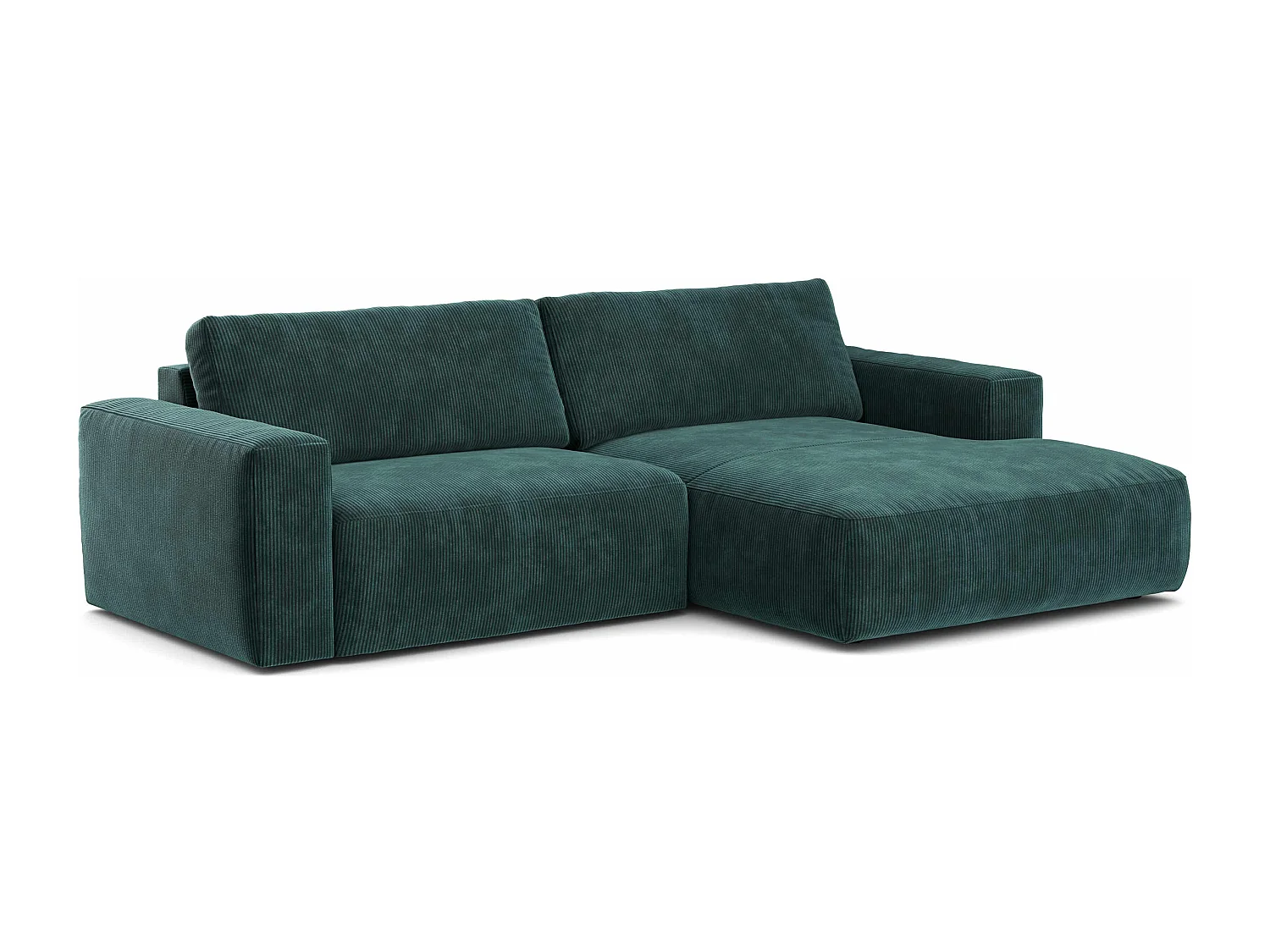 MYHOMELANDO hoekbank Lasso – L-vorm in cord, 3-zits