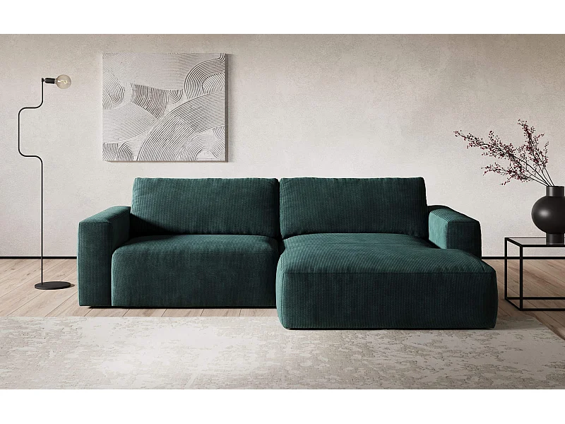 MYHOMELANDO hoekbank Lasso – L-vorm in cord, 3-zits