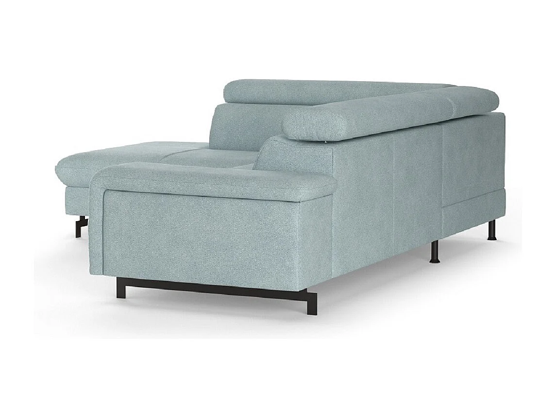 MYHOMELANDO Emma hoekbank – L-vorm met slaapfunctie en opbergruimte, verstelbare hoofdsteunen