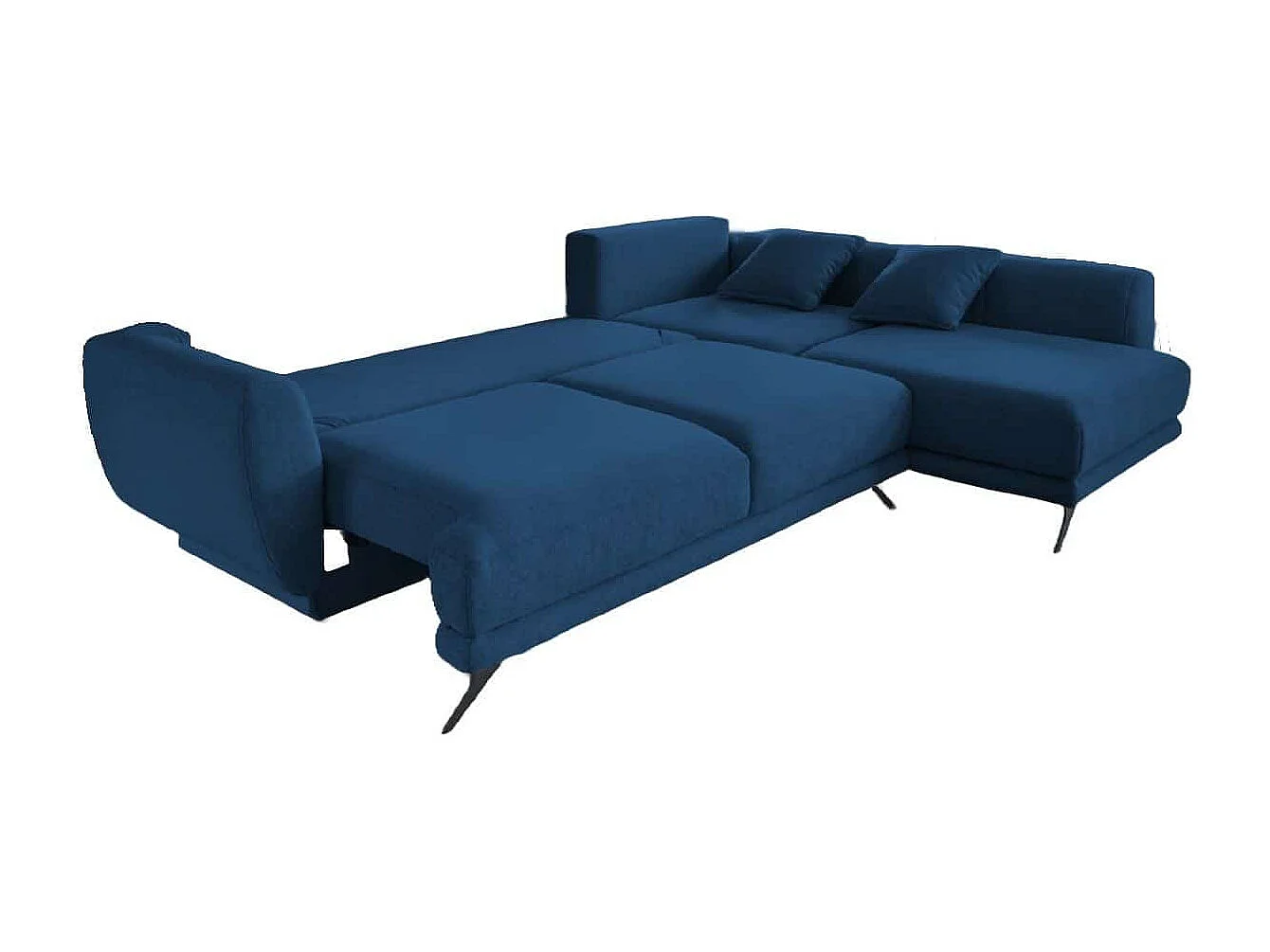 MYHOMELANDO Lagos hoekbank – L-vorm met slaapfunctie en opbergruimte