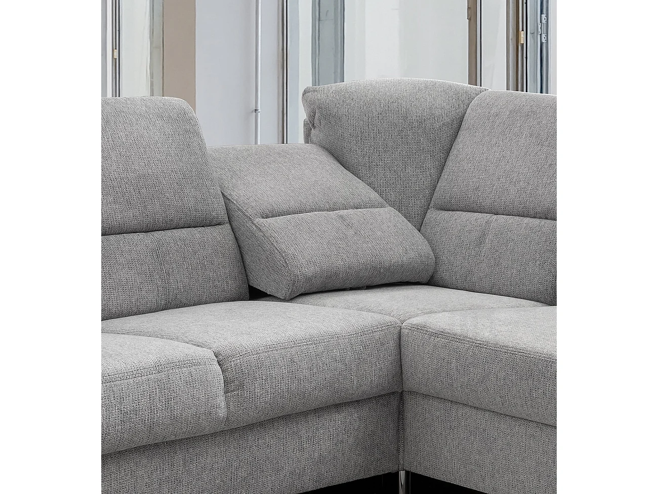 MYHOMELANDO Paris 3 hoekbank – L-vorm met binnenvering & comfortschuim