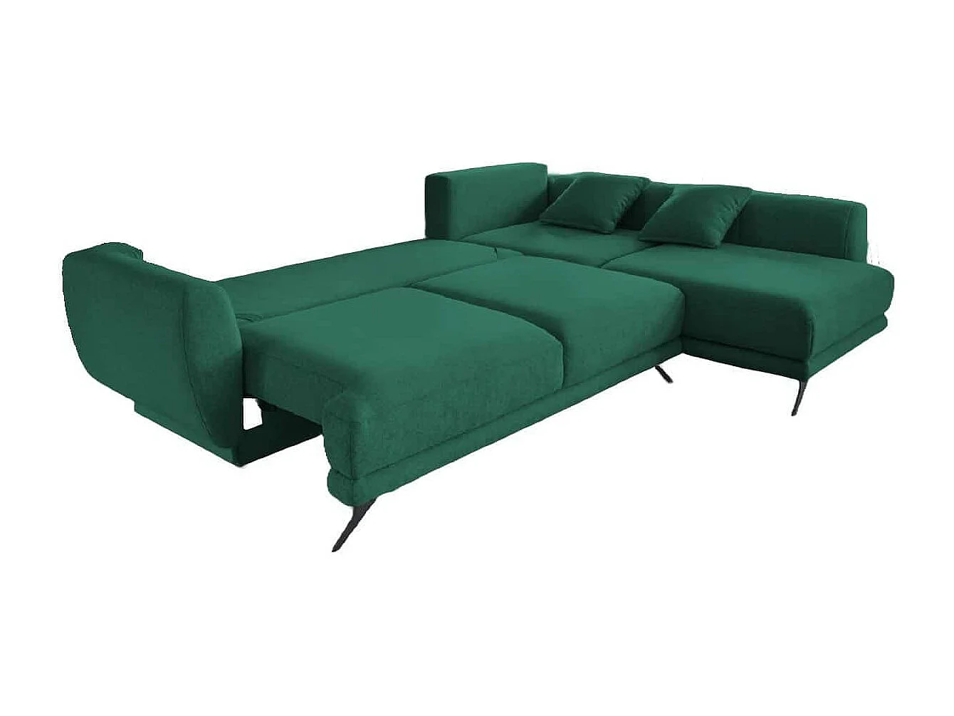 MYHOMELANDO Lagos hoekbank – L-vorm met slaapfunctie en opbergruimte