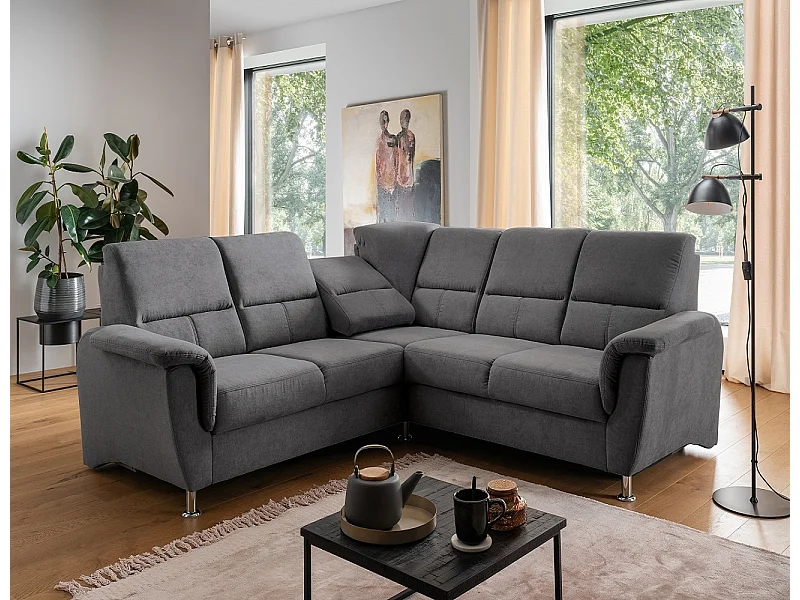 MYHOMELANDO Paris 3 hoekbank – L-vorm met binnenvering & comfortschuim