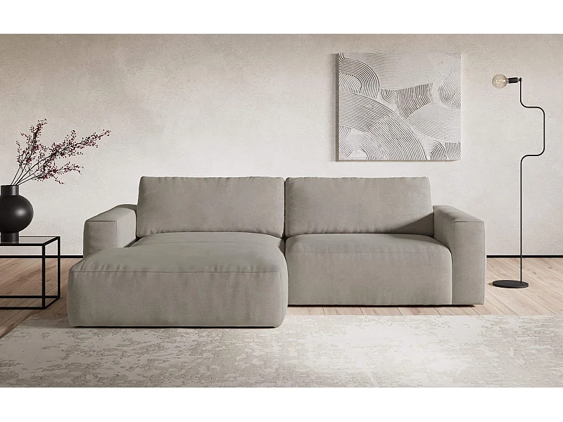 MYHOMELANDO hoekbank Lasso – L-vorm met waterafstotende stof, 3-zits