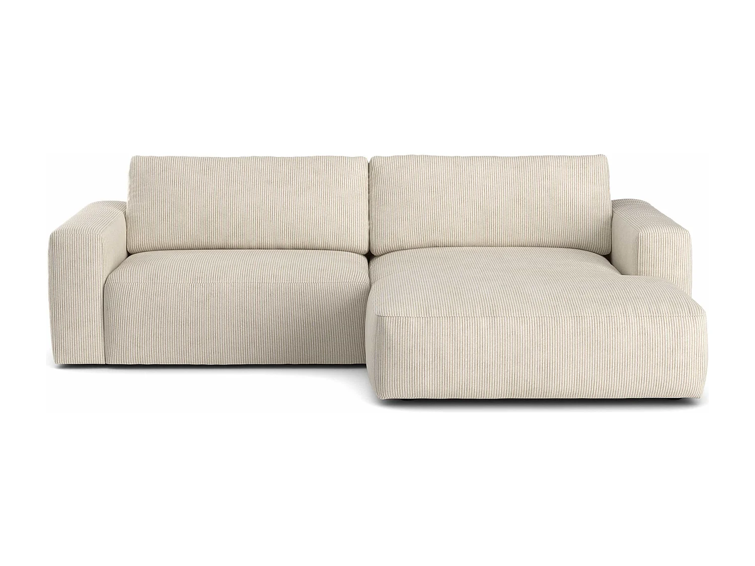 MYHOMELANDO hoekbank Lasso – L-vorm in cord, 3-zits