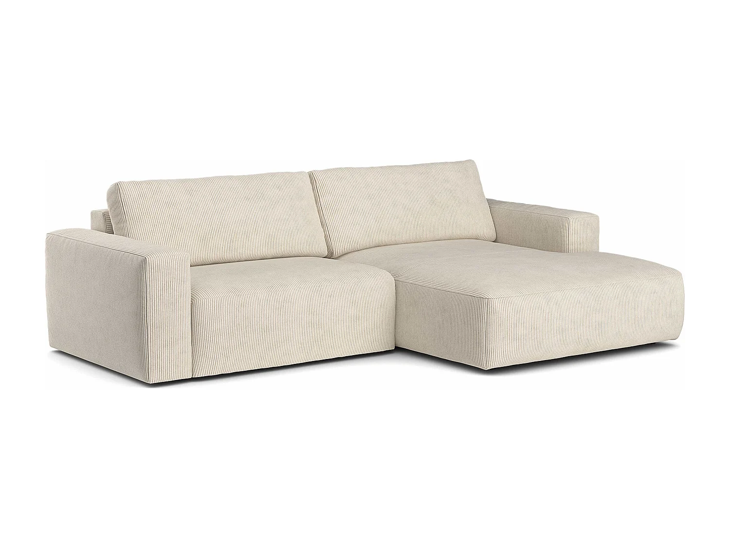 MYHOMELANDO hoekbank Lasso – L-vorm in cord, 3-zits