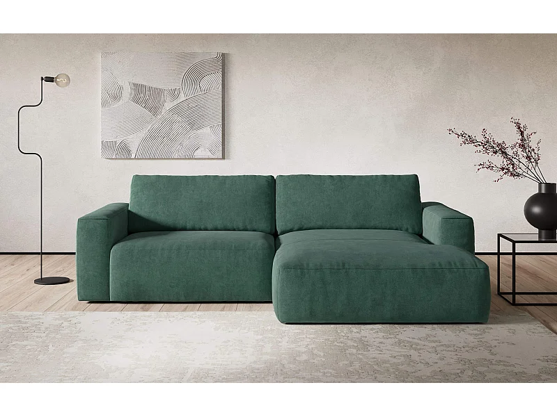 MYHOMELANDO hoekbank Lasso – L-vorm met waterafstotende stof, 3-zits