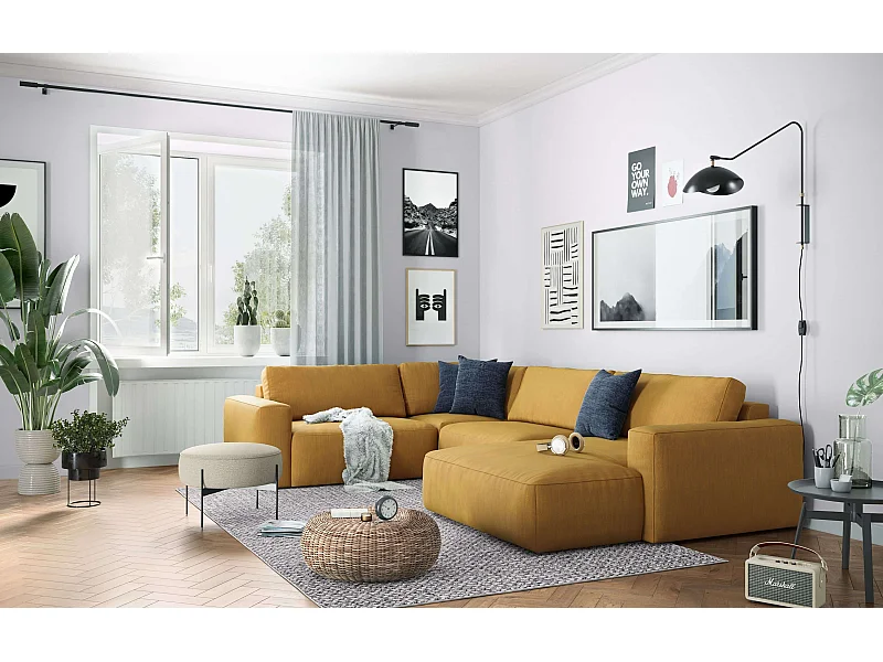 MYHOMELANDO Lasso woonlandschap – U-vorm, Campsbay-stof