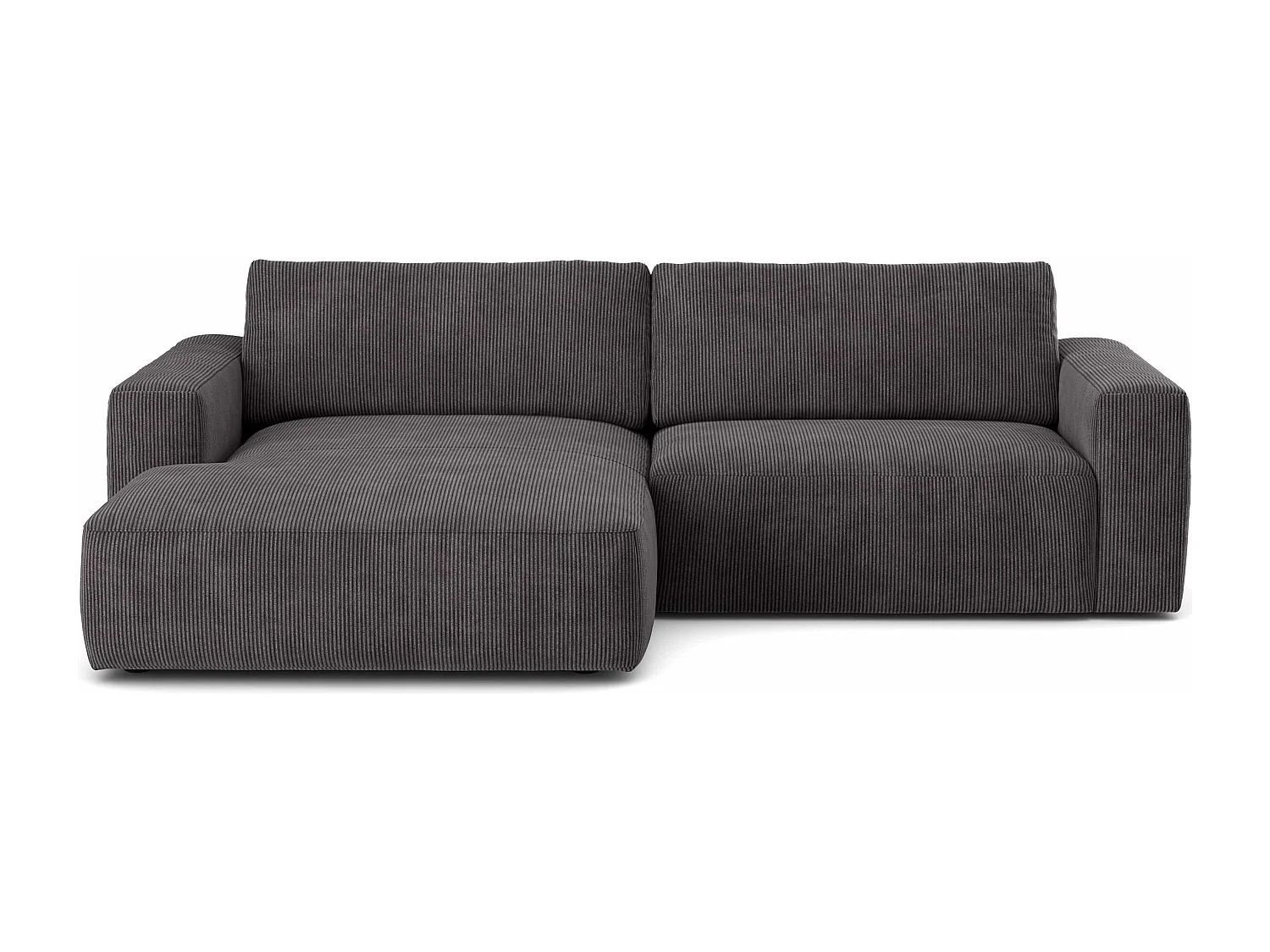 MYHOMELANDO hoekbank Lasso – L-vorm in cord, 3-zits