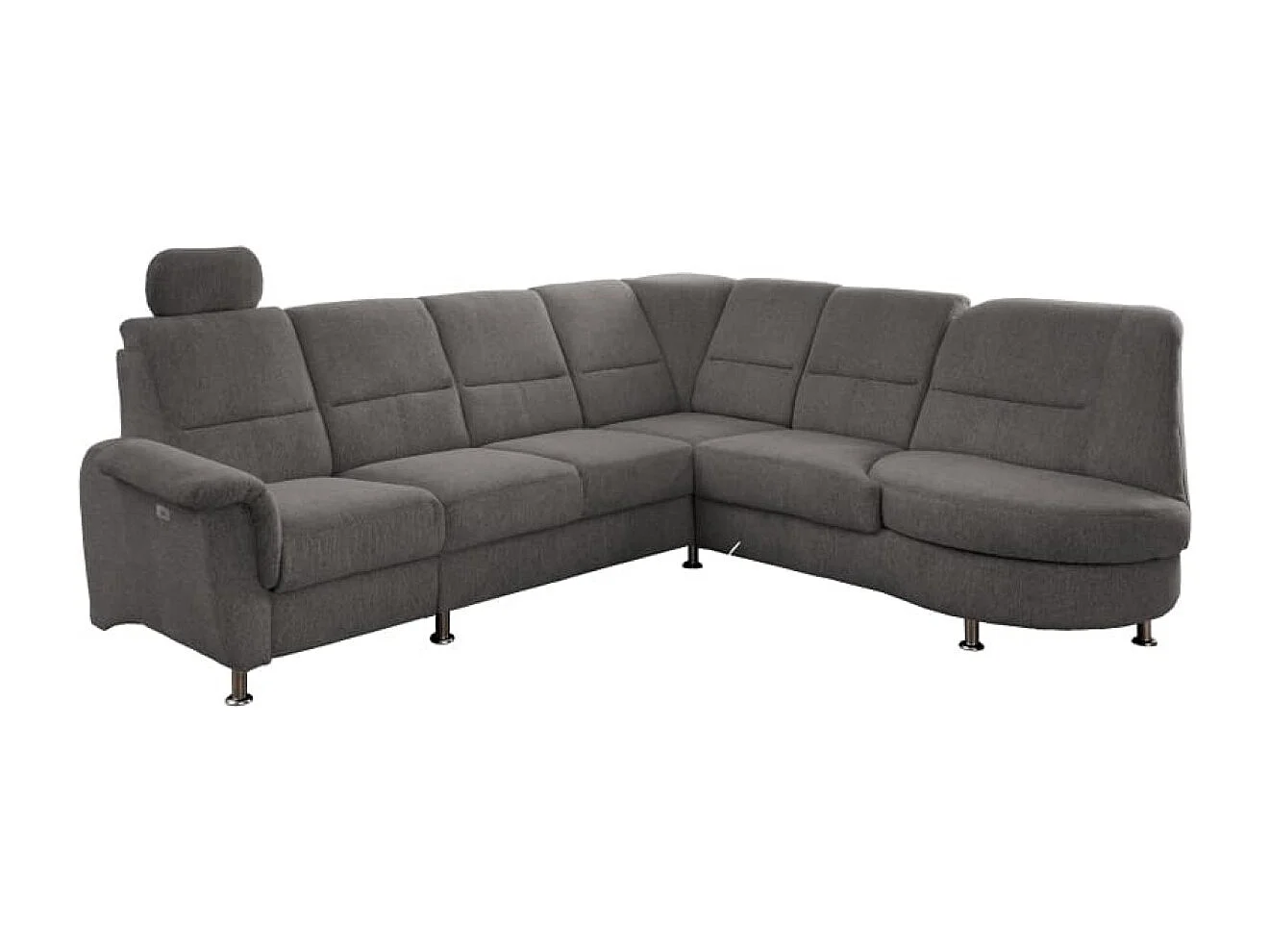 MYHOMELANDO Paris II hoekbank – L-vorm met elektrische relaxfunctie en draaifauteuil