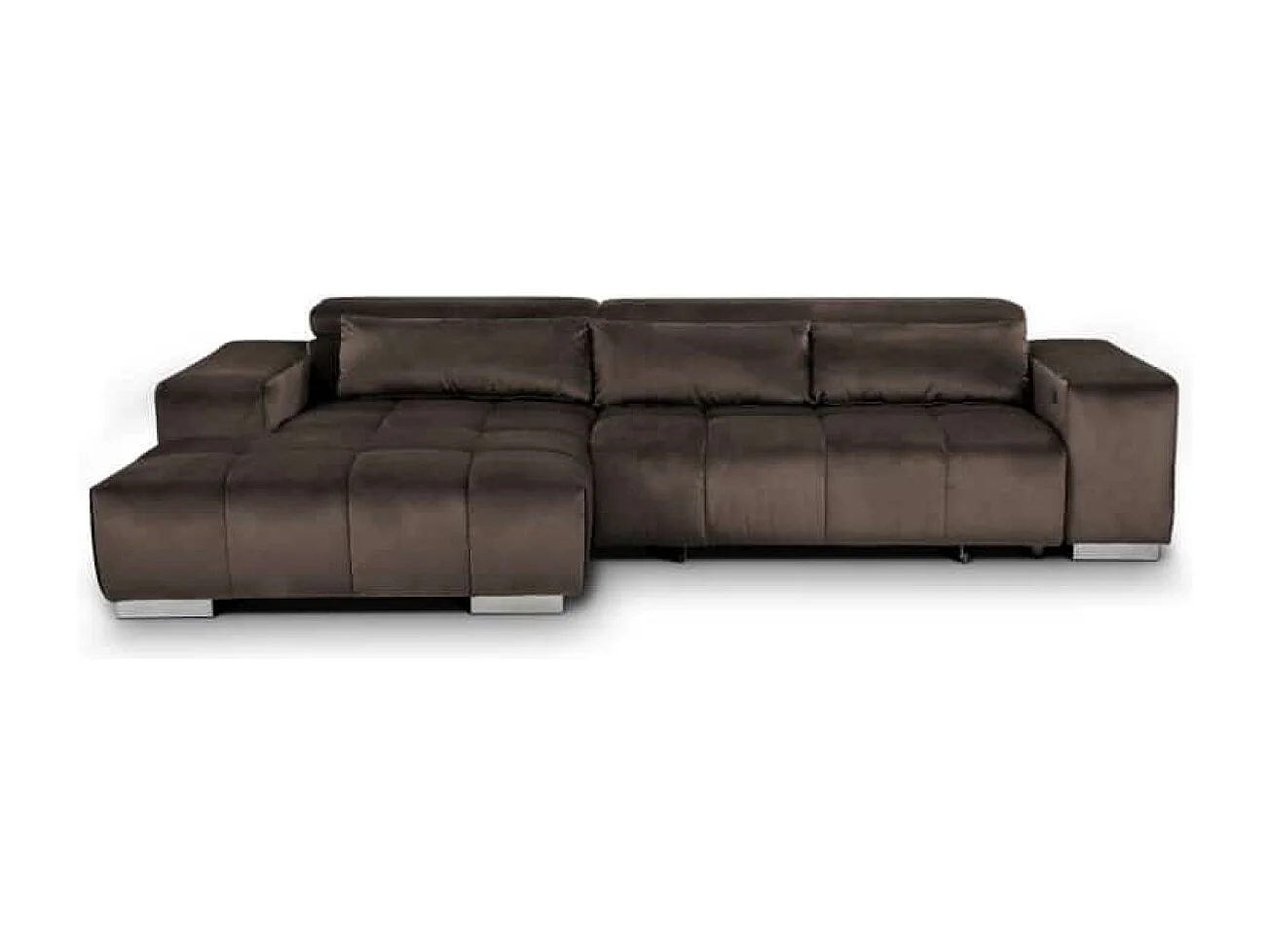 MYHOMELANDO Orion hoekbank – L-vorm met elektrische zitverstelling en verstelbare hoofdsteunen