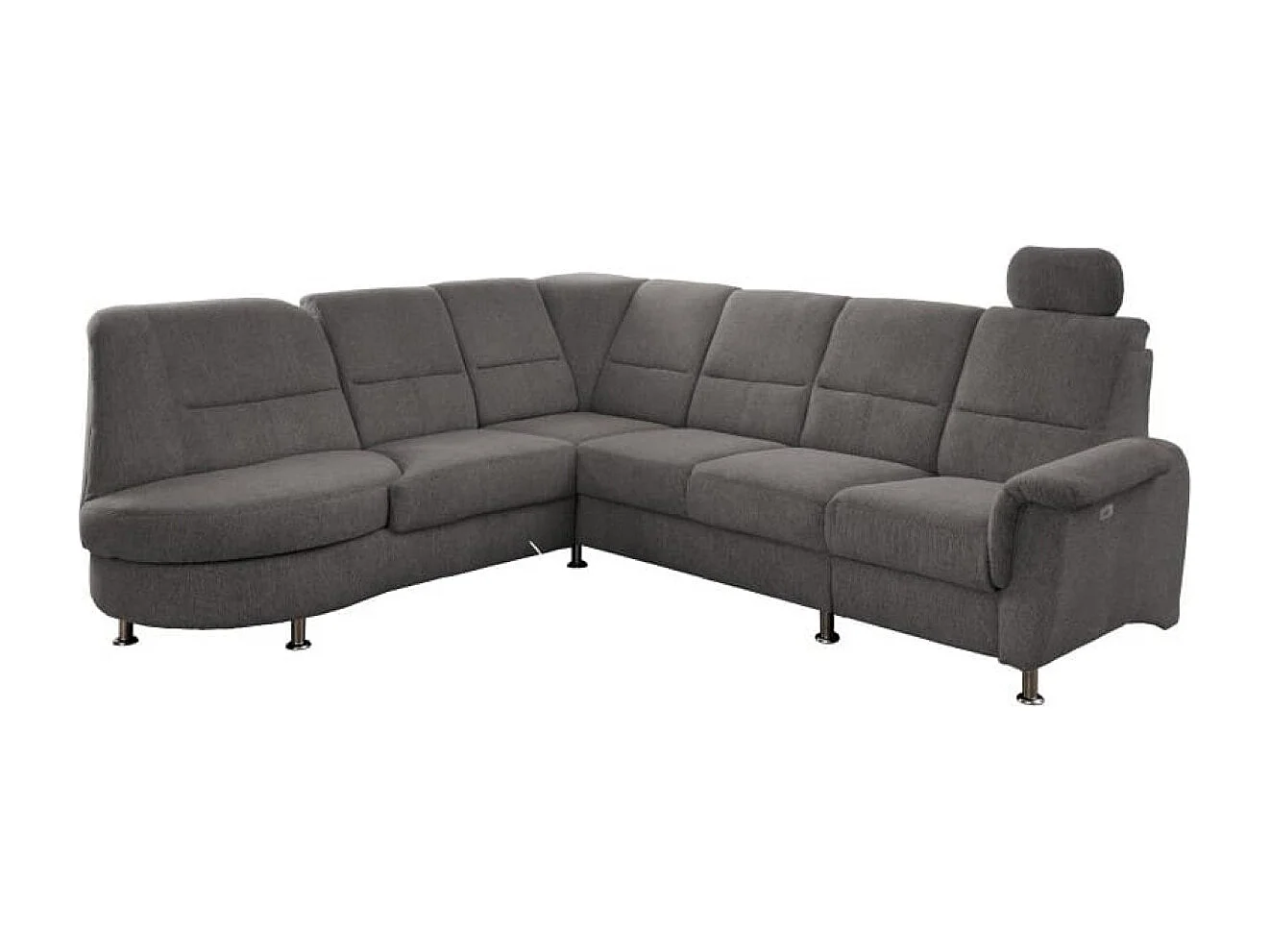 MYHOMELANDO Paris II hoekbank – L-vorm met elektrische relaxfunctie en draaifauteuil