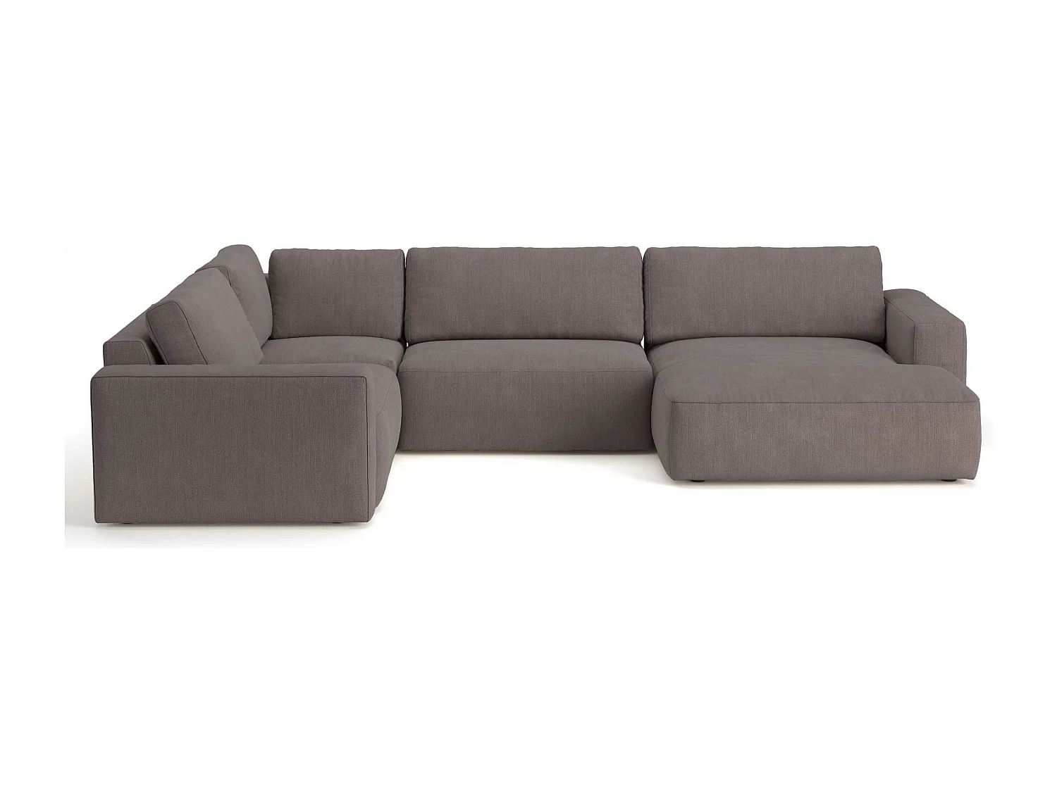 MYHOMELANDO Lasso canapé panoramique – forme en U, tissu Campsbay