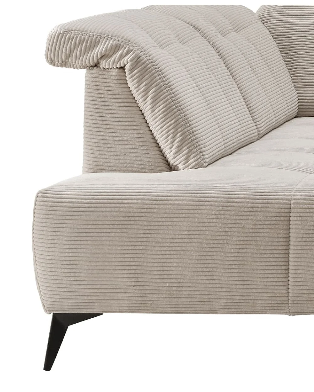 MYHOMELANDO Summer woonlandschap – U-vorm in brede cord met elektrische relaxfunctie