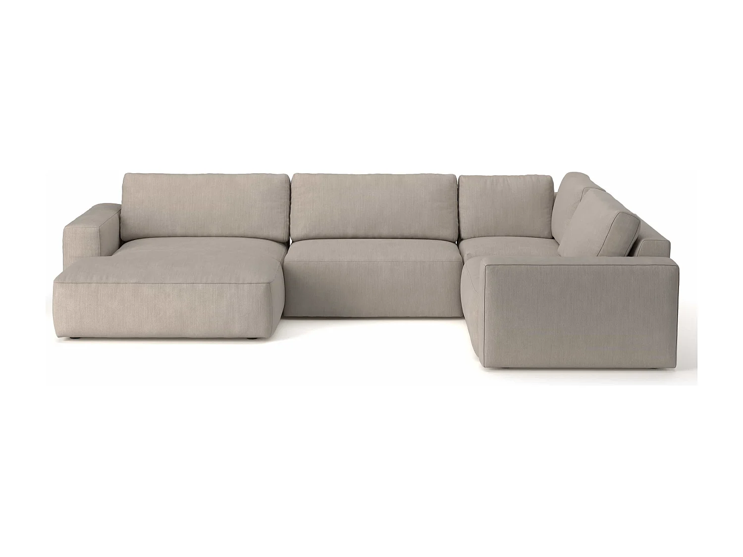 MYHOMELANDO Lasso canapé panoramique – forme en U, tissu Campsbay