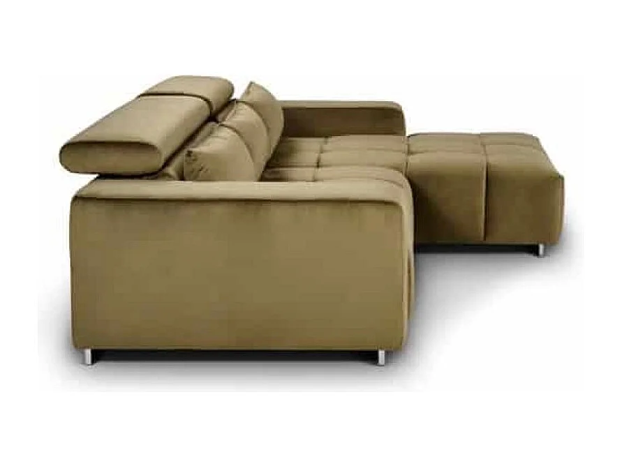 MYHOMELANDO Orion hoekbank – L-vorm met elektrische zitverstelling en verstelbare hoofdsteunen