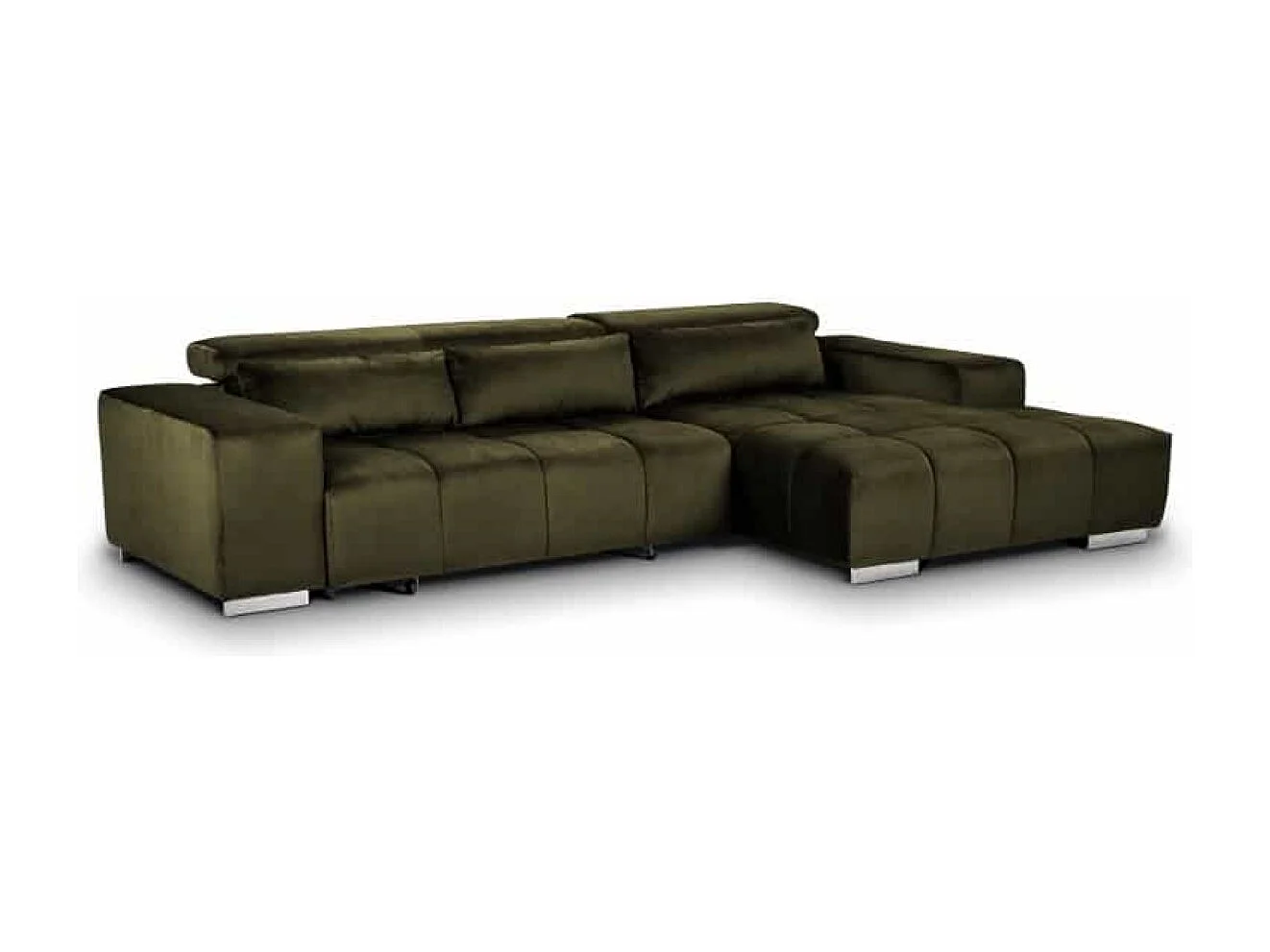 MYHOMELANDO Orion hoekbank – L-vorm met elektrische zitverstelling en verstelbare hoofdsteunen