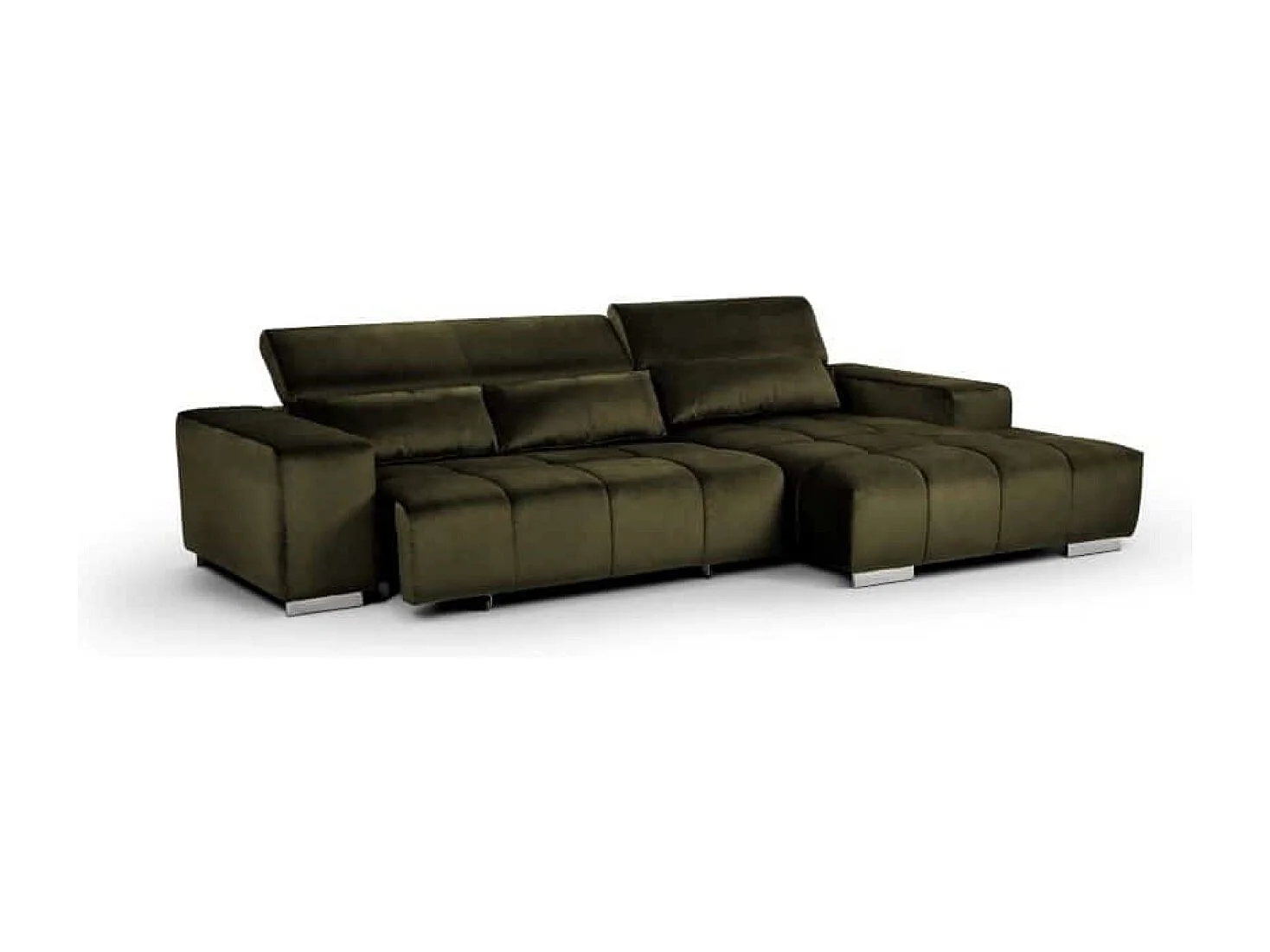 MYHOMELANDO Orion hoekbank – L-vorm met elektrische zitverstelling en verstelbare hoofdsteunen