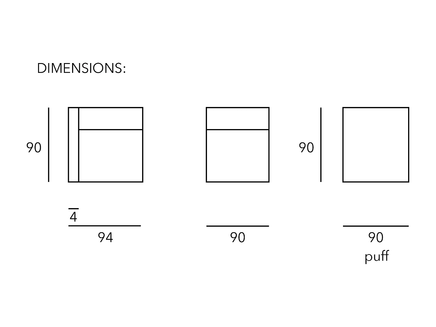 Canapé 2 places chaise longue en bouclé et en pin Rose clair