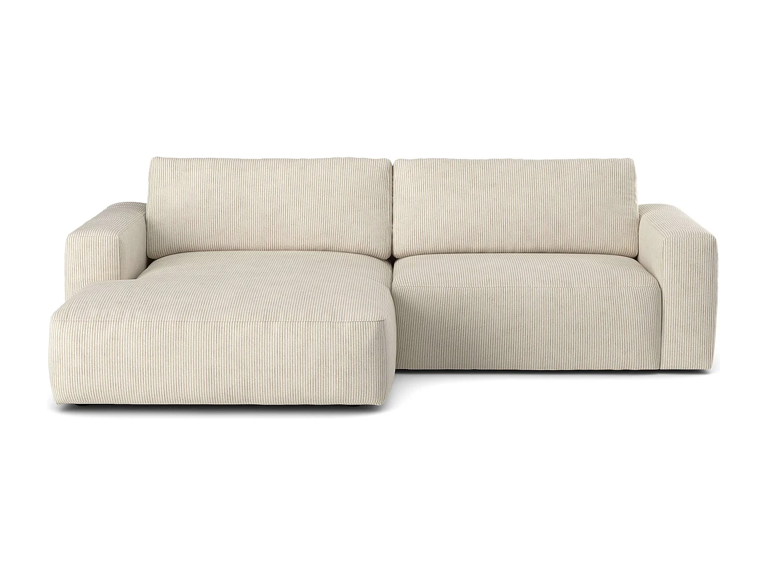 MYHOMELANDO hoekbank Lasso – L-vorm in cord, 3-zits