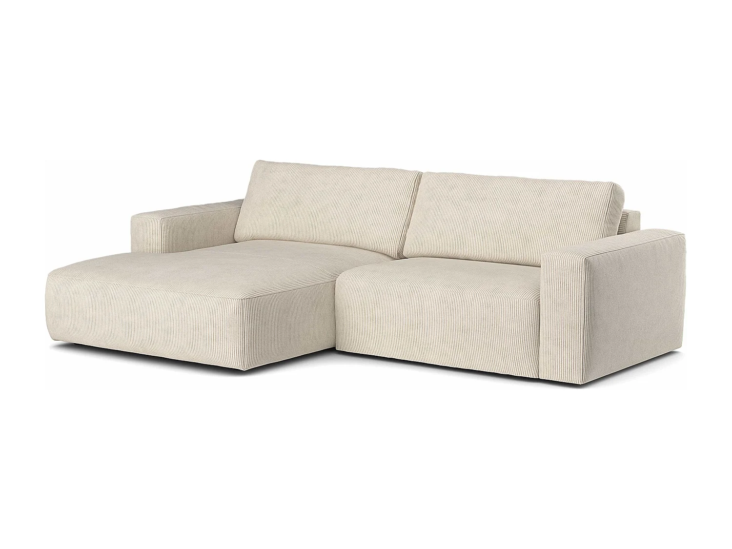 MYHOMELANDO hoekbank Lasso – L-vorm in cord, 3-zits