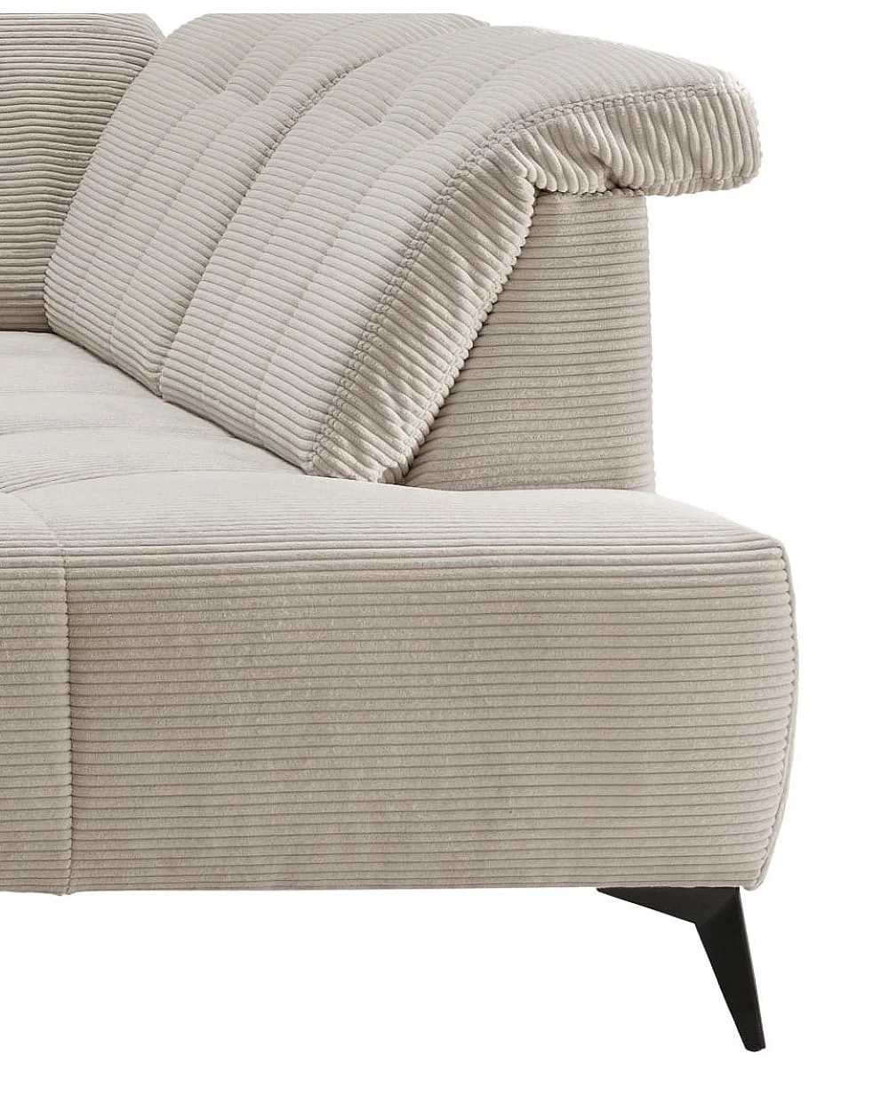 MYHOMELANDO Summer woonlandschap – U-vorm in brede cord met elektrische relaxfunctie