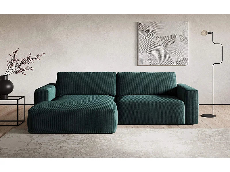 MYHOMELANDO hoekbank Lasso – L-vorm in cord, 3-zits