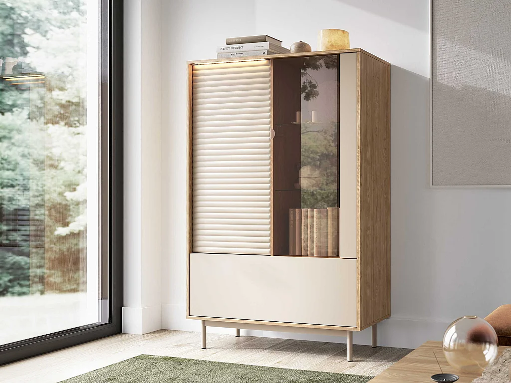 Vitrine AMBIHOME LILLA - Caxemira, C100xA152xP40cm