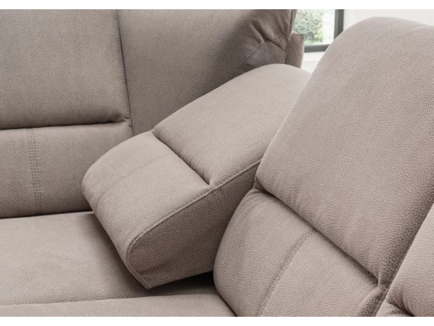 MYHOMELANDO Paris II hoekbank – L-vorm met elektrische relaxfunctie en draaifauteuil