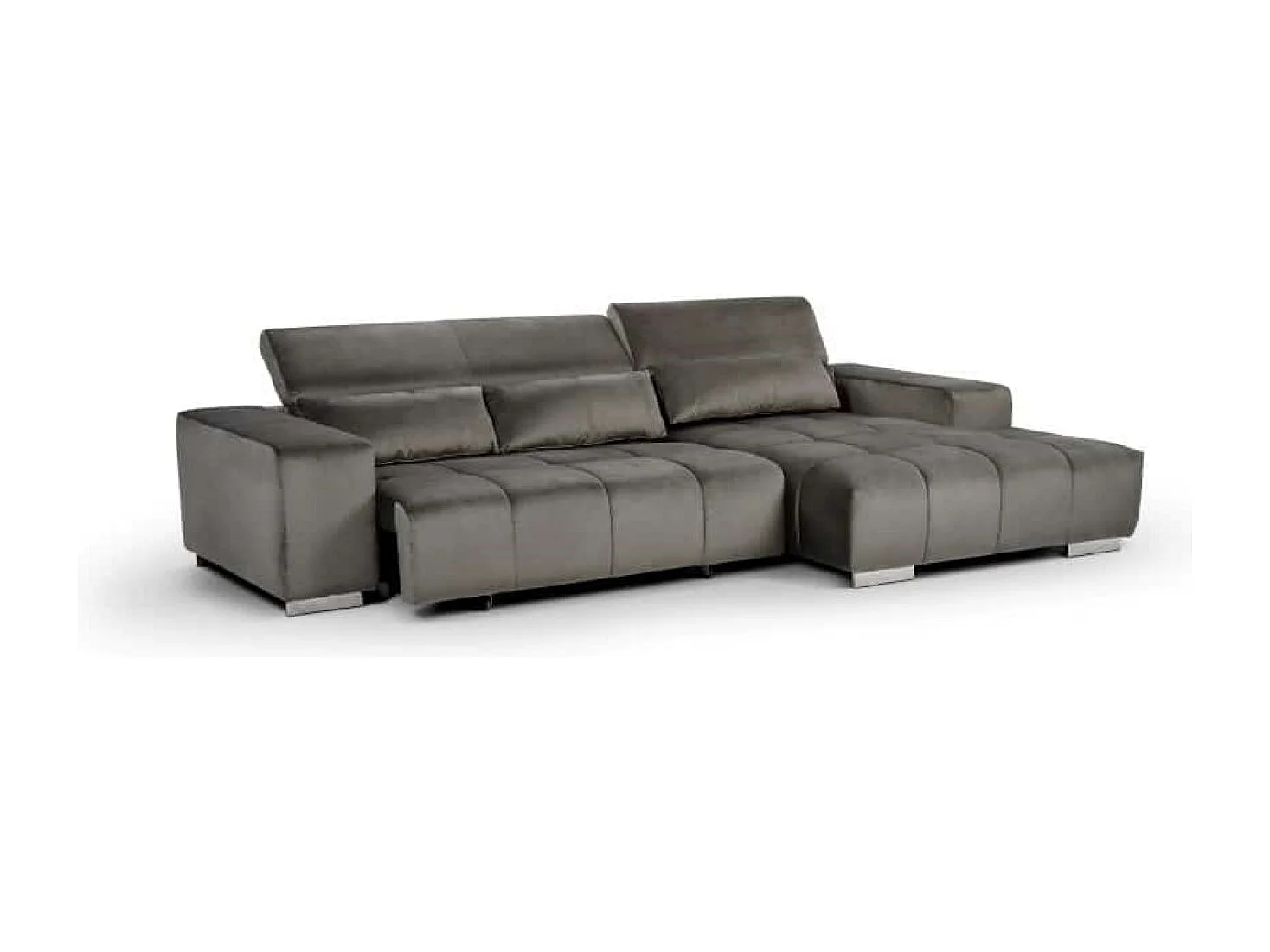 MYHOMELANDO Orion hoekbank – L-vorm met elektrische zitverstelling en verstelbare hoofdsteunen