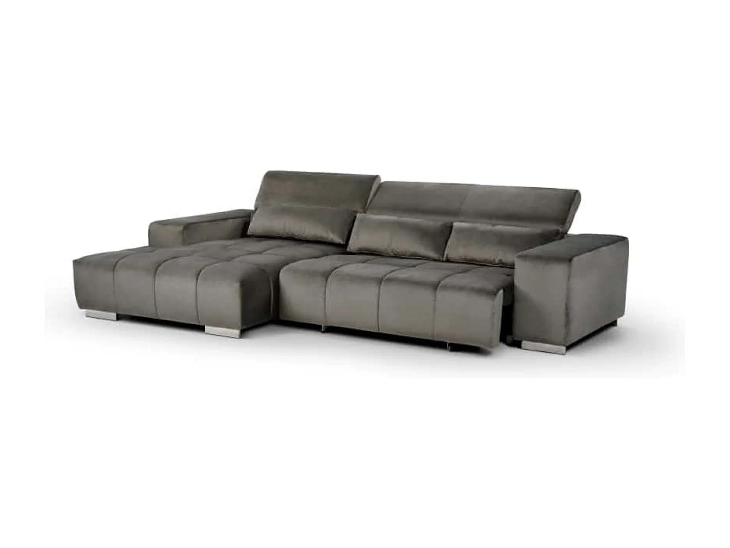 MYHOMELANDO Orion hoekbank – L-vorm met elektrische zitverstelling en verstelbare hoofdsteunen