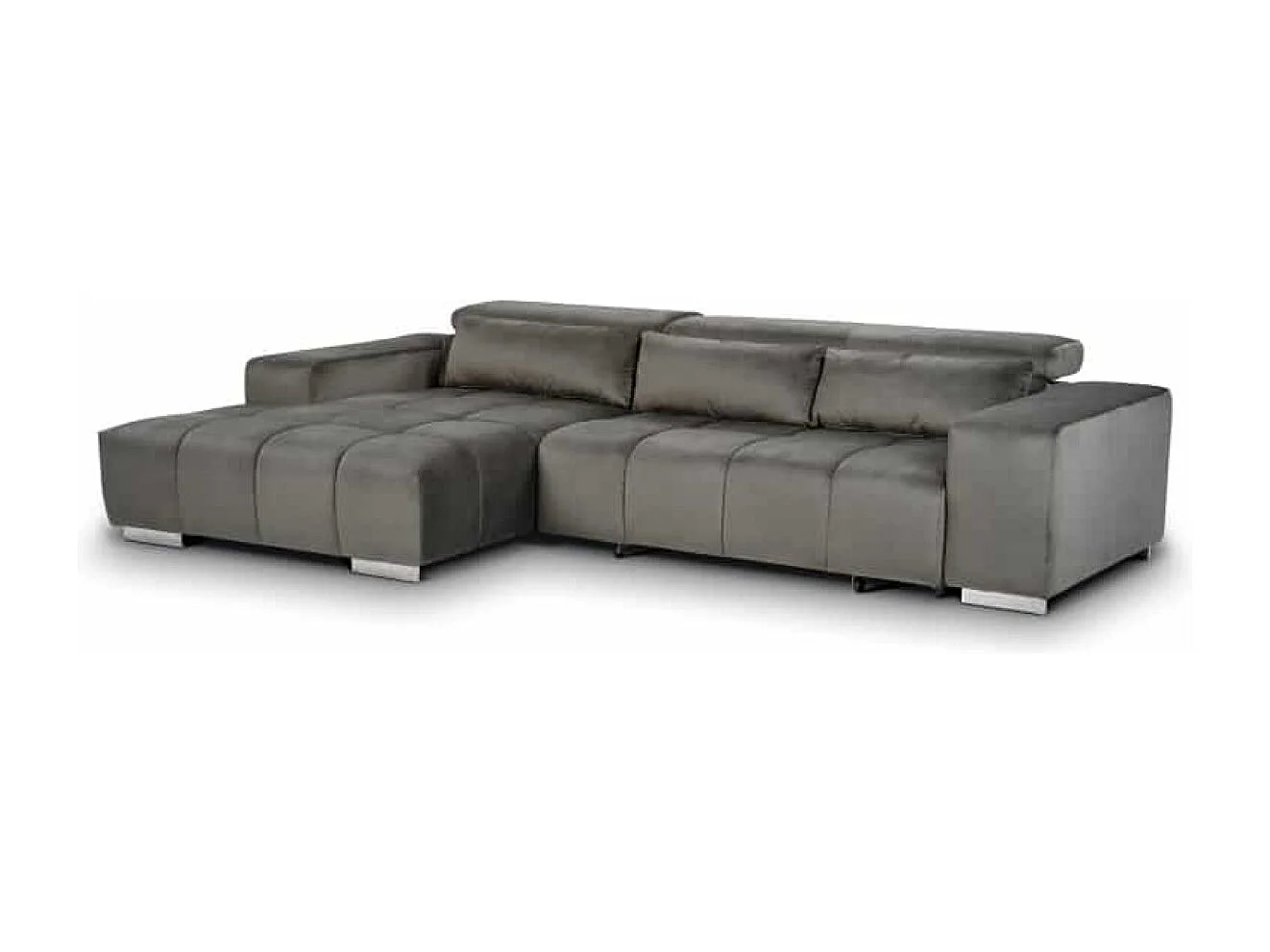 MYHOMELANDO Orion hoekbank – L-vorm met elektrische zitverstelling en verstelbare hoofdsteunen