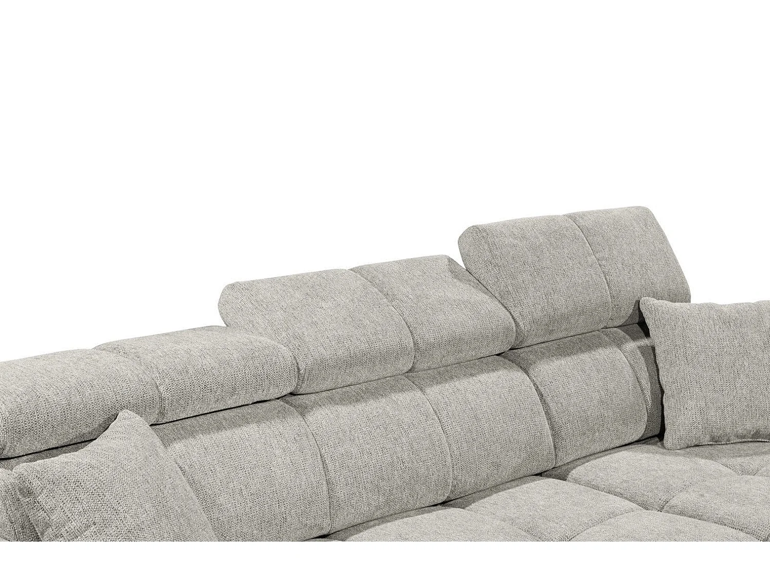 MYHOMELANDO hoekbank Sydney – L-vorm met elektrische zitverstelling en opbergruimte