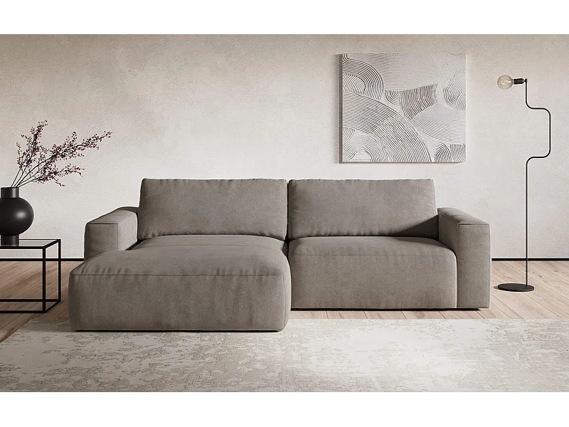 MYHOMELANDO hoekbank Lasso – L-vorm met waterafstotende stof, 3-zits