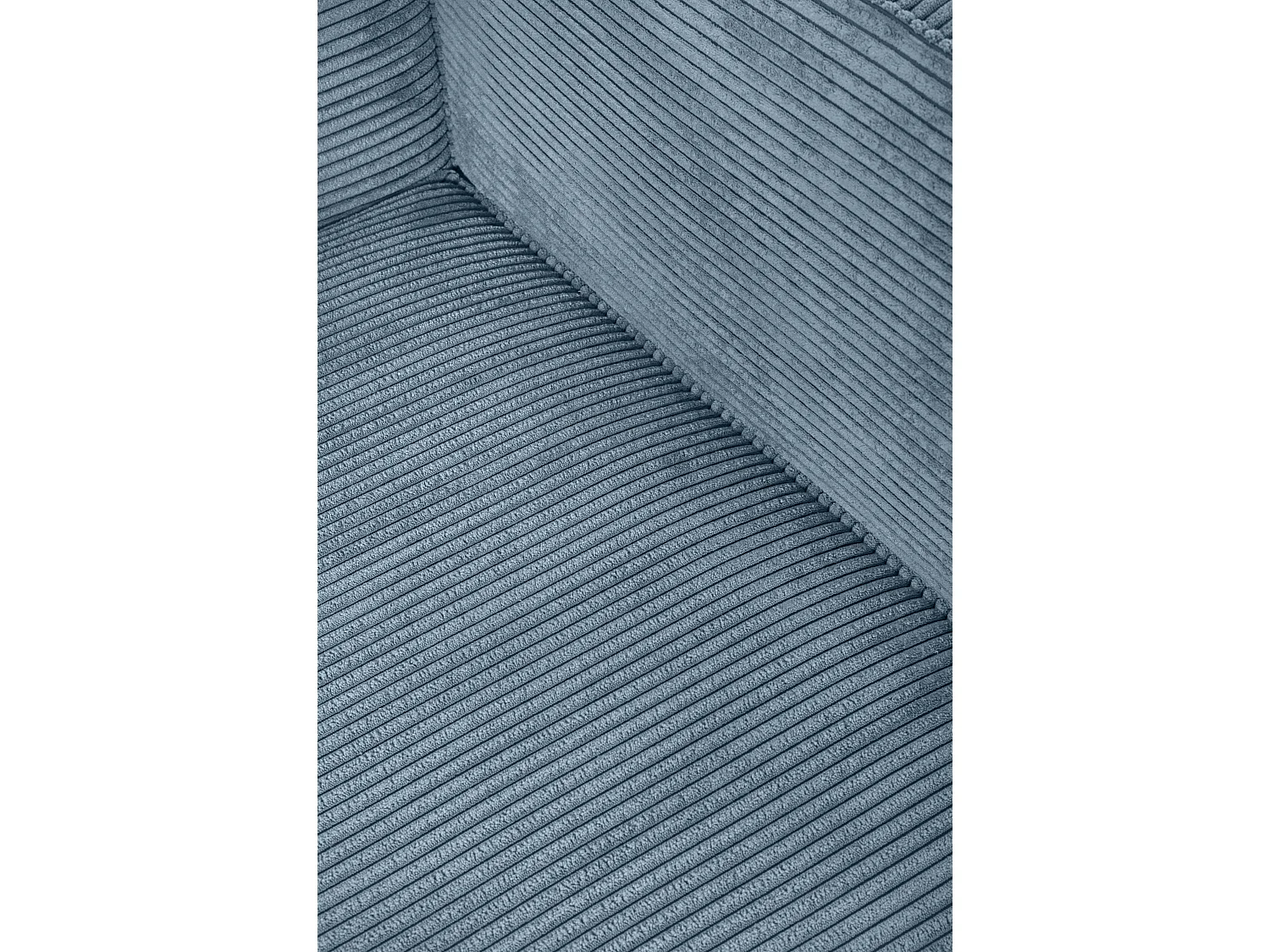 Sofa 3 plazas Chaiselongue tapizado pana azúl cornish