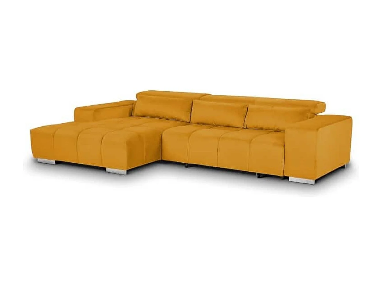 MYHOMELANDO Orion hoekbank – L-vorm met elektrische zitverstelling en verstelbare hoofdsteunen