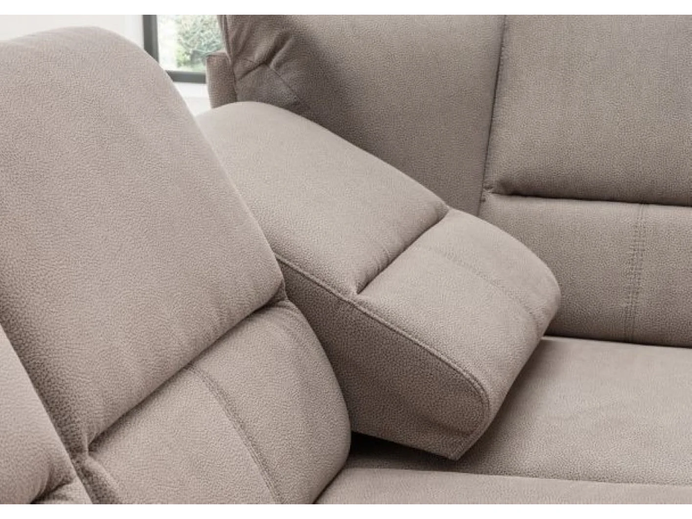 MYHOMELANDO Paris II hoekbank – L-vorm met elektrische relaxfunctie en draaifauteuil