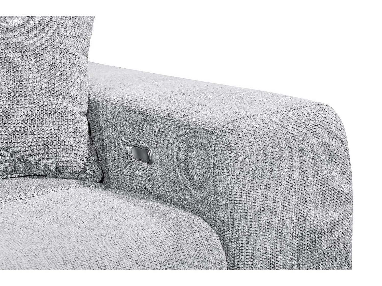 MYHOMELANDO hoekbank Sydney – L-vorm met elektrische zitverstelling en opbergruimte