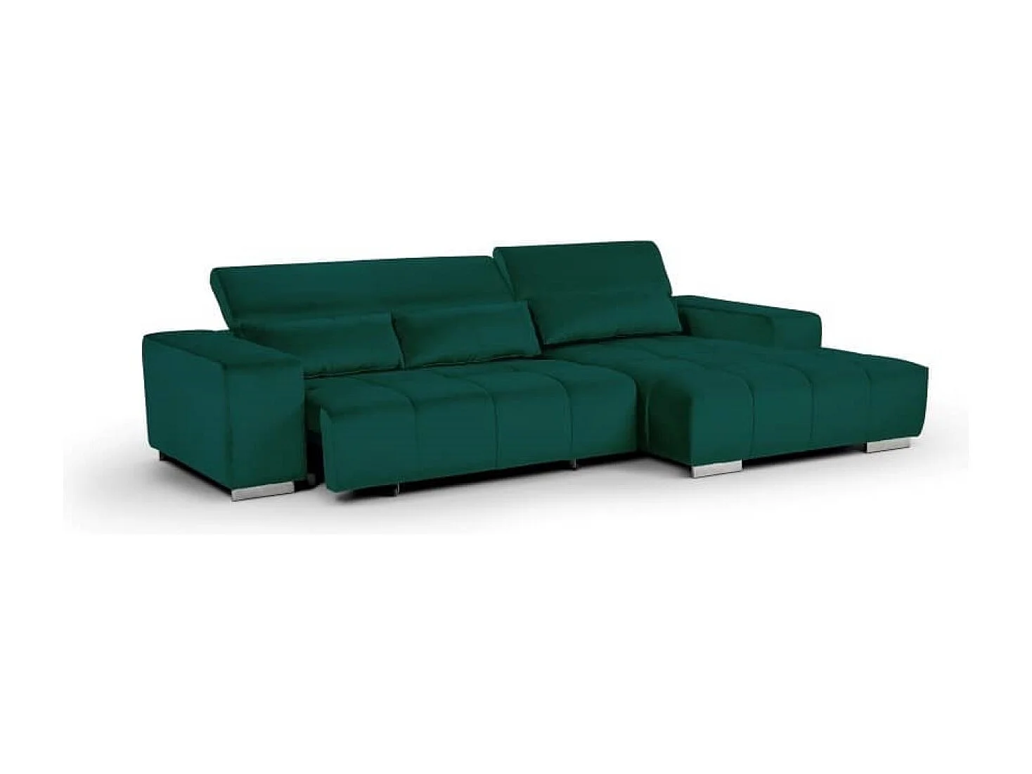 MYHOMELANDO Orion hoekbank – L-vorm met elektrische zitverstelling en verstelbare hoofdsteunen