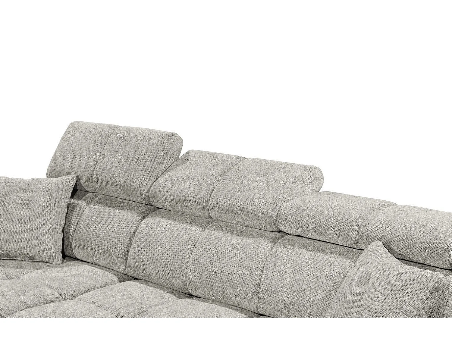 MYHOMELANDO hoekbank Sydney – L-vorm met elektrische zitverstelling en opbergruimte