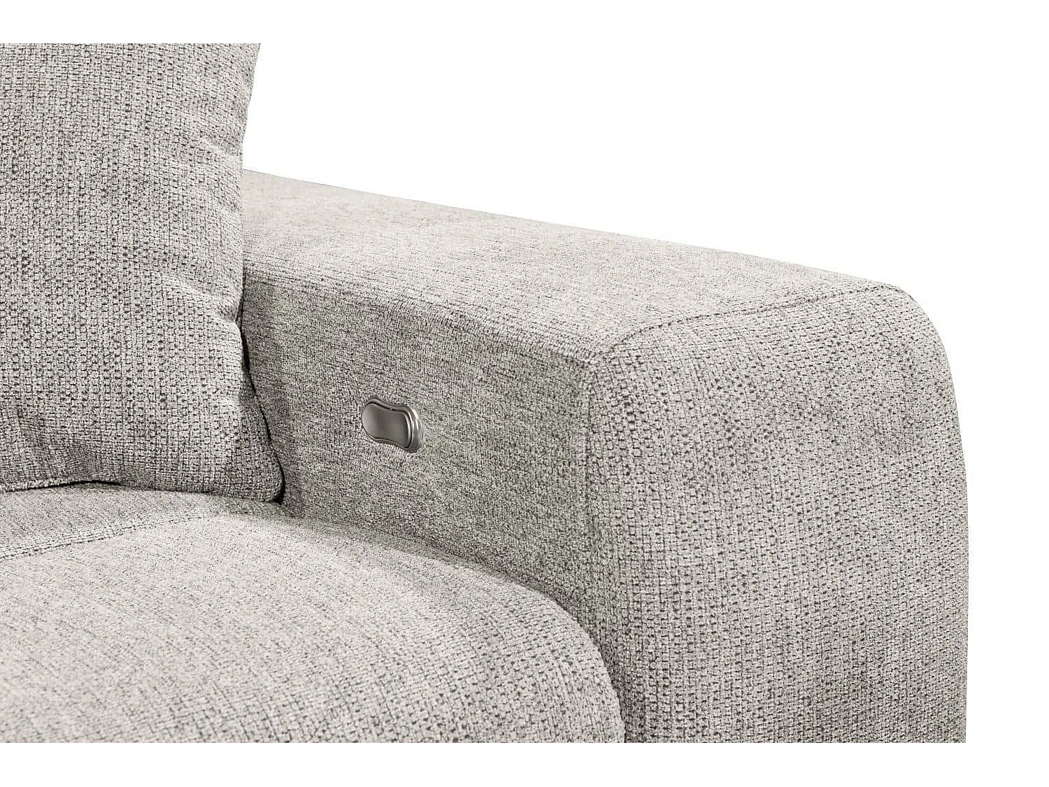 MYHOMELANDO hoekbank Sydney – L-vorm met elektrische zitverstelling en opbergruimte