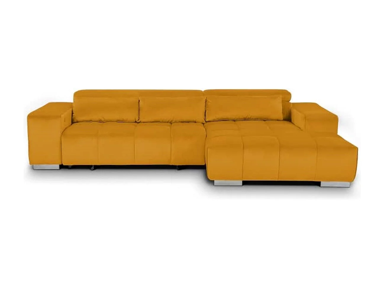 MYHOMELANDO Orion hoekbank – L-vorm met elektrische zitverstelling en verstelbare hoofdsteunen