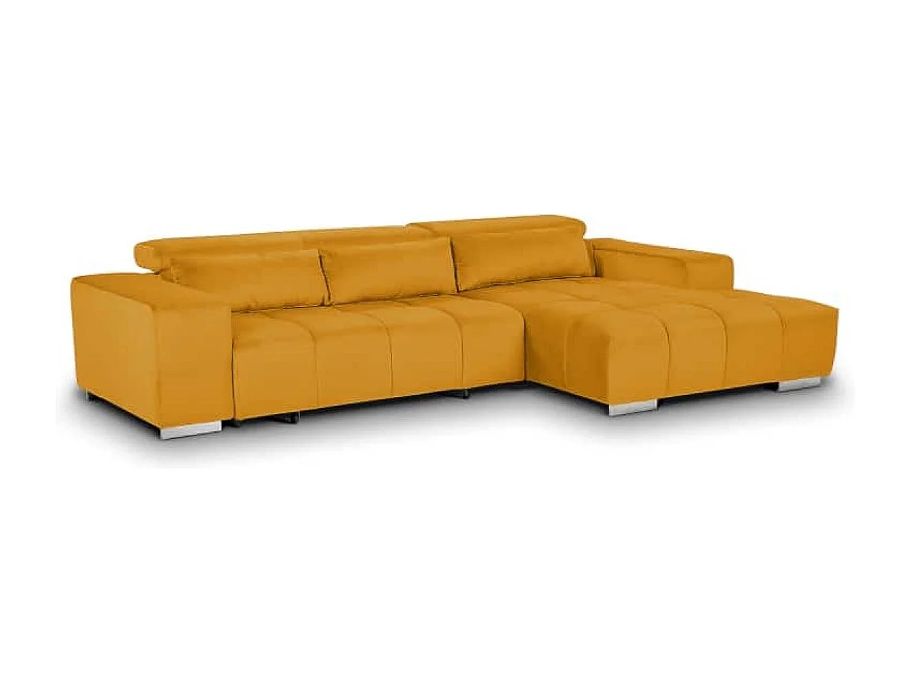 MYHOMELANDO Orion hoekbank – L-vorm met elektrische zitverstelling en verstelbare hoofdsteunen