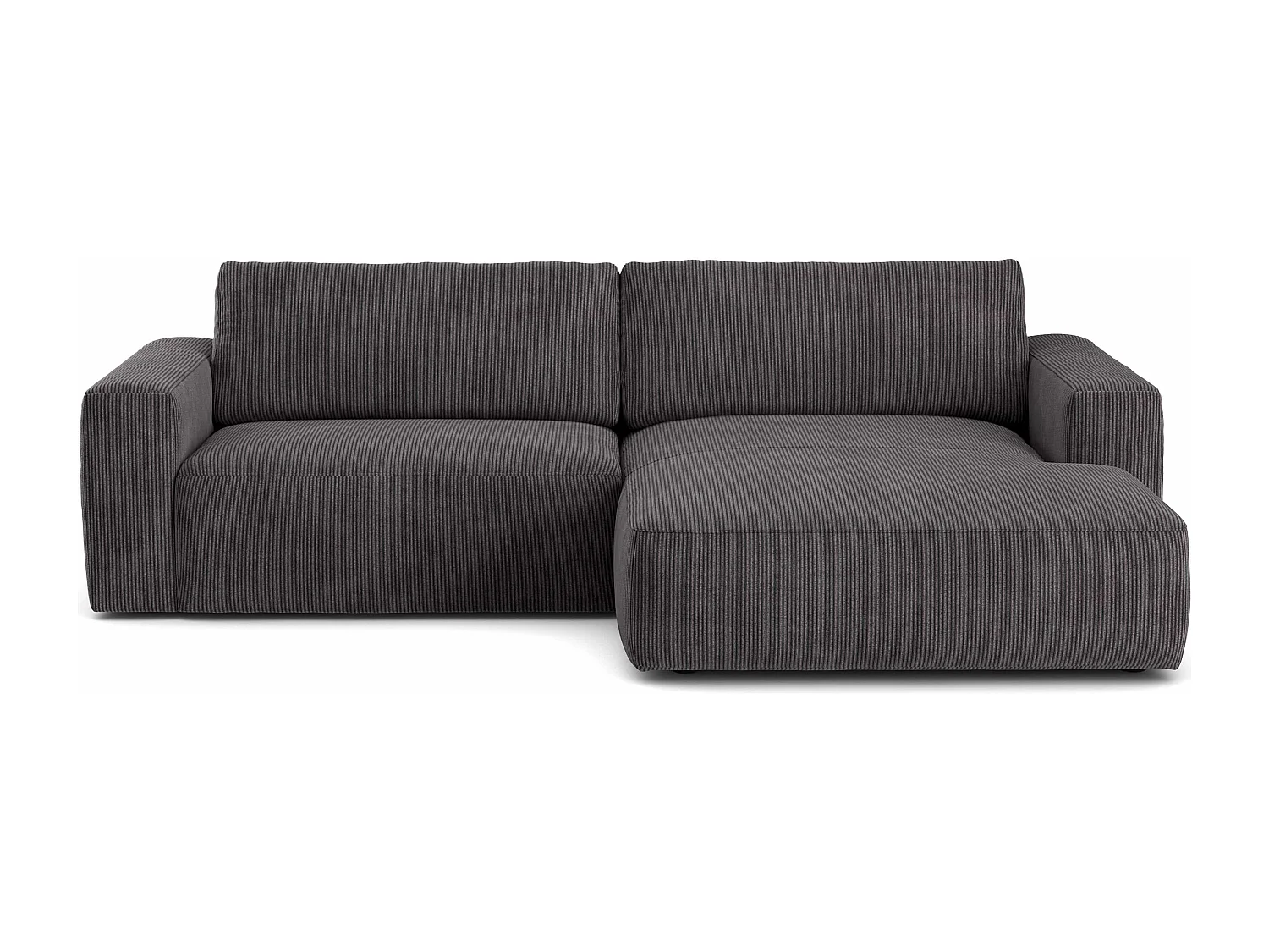 MYHOMELANDO hoekbank Lasso – L-vorm in cord, 3-zits