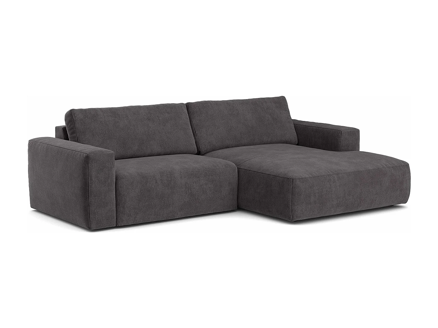 MYHOMELANDO hoekbank Lasso – L-vorm in cord, 3-zits