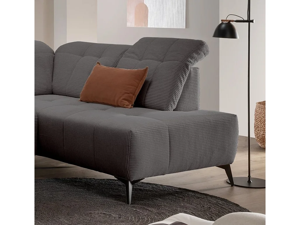 MYHOMELANDO Summer woonlandschap – U-vorm in brede cord met elektrische relaxfunctie