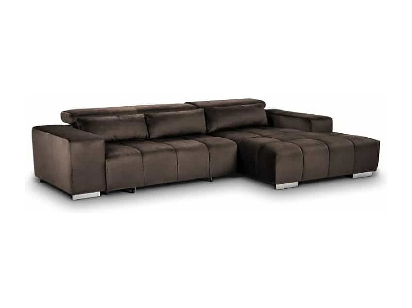 MYHOMELANDO Orion hoekbank – L-vorm met elektrische zitverstelling en verstelbare hoofdsteunen