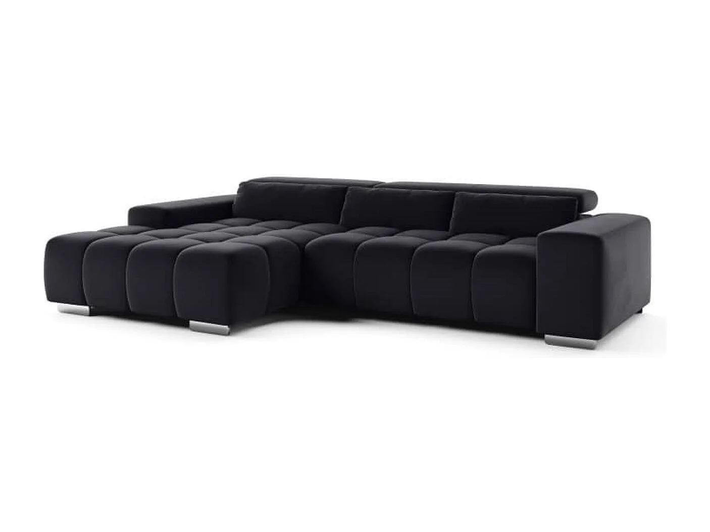 MYHOMELANDO Orion hoekbank – L-vorm met elektrische zitverstelling en verstelbare hoofdsteunen